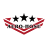 the aerospace-themed logo for aero-hose, specializing in aircraft hoses.