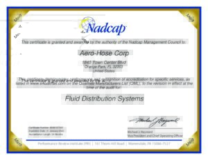 certifications 2 aero-hose, corp.